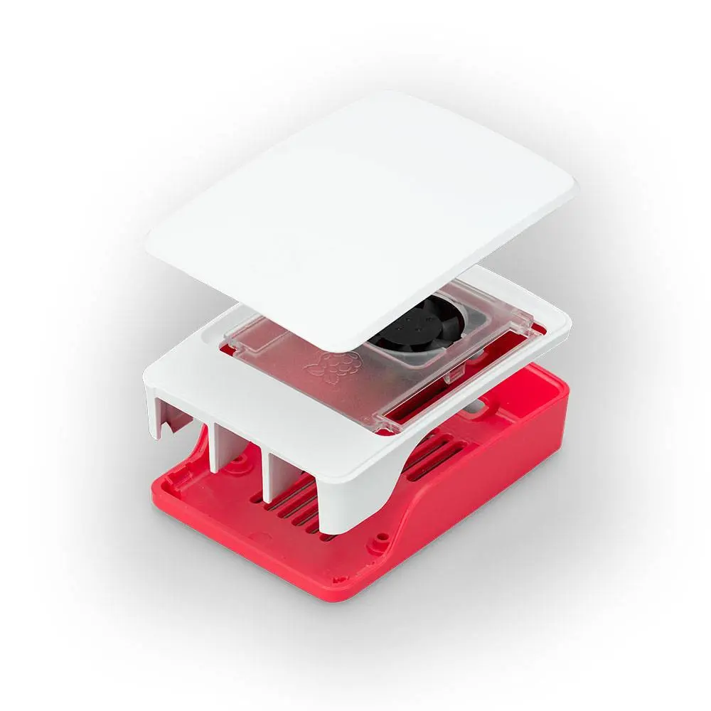 Boîtier Raspberry Pi 5 officiel - Rouge & Blanc