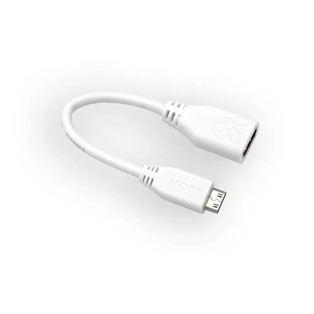 Adaptateur officiel Mini HDMI vers HDMI Femelle Raspberry Pi Zero 10cm