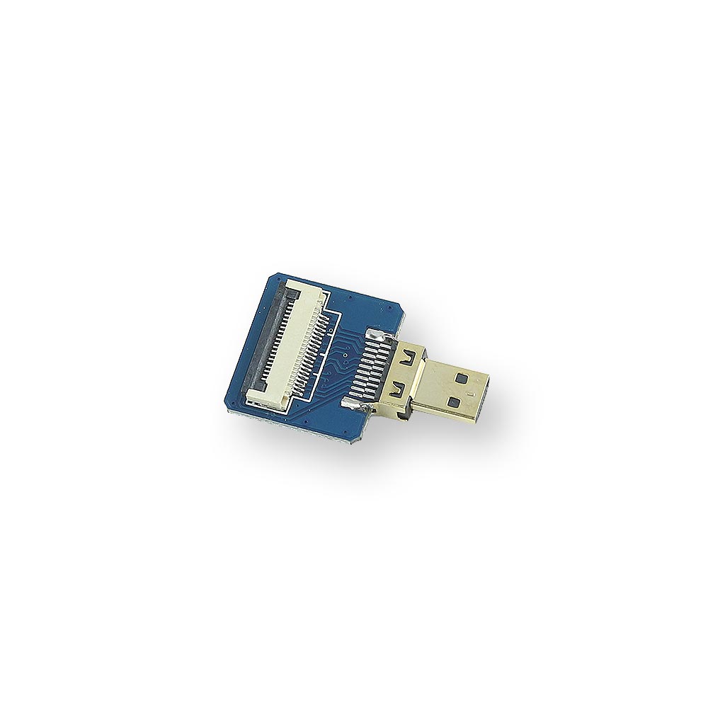 Adaptateur connecteur micro HDMI droit pour câble HDMI DIY