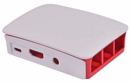 Boîtier officiel Rouge & Blanc - Raspberry Pi3 Modèle B & Pi3 Modèle B+