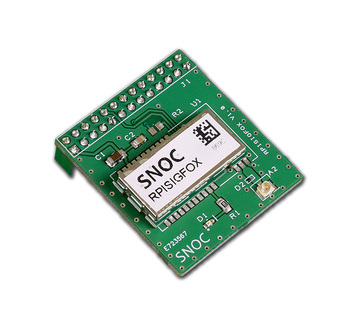 Kit Sigfox Hat pour Raspberry Pi 4B avec boitier Rail Din