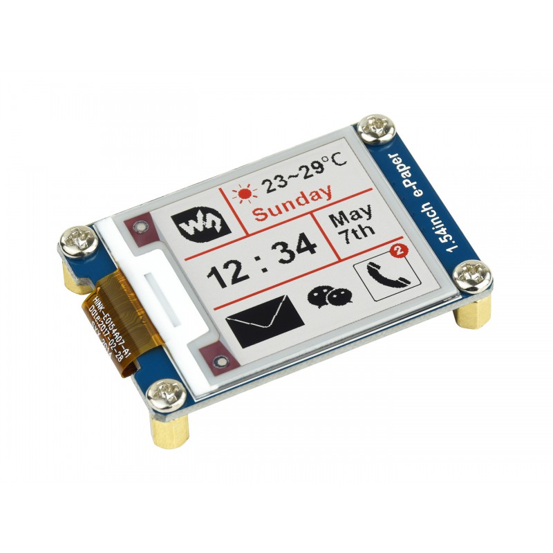 Module d'affichage E-Ink 200x200, 1.54 pouces, 3 couleurs