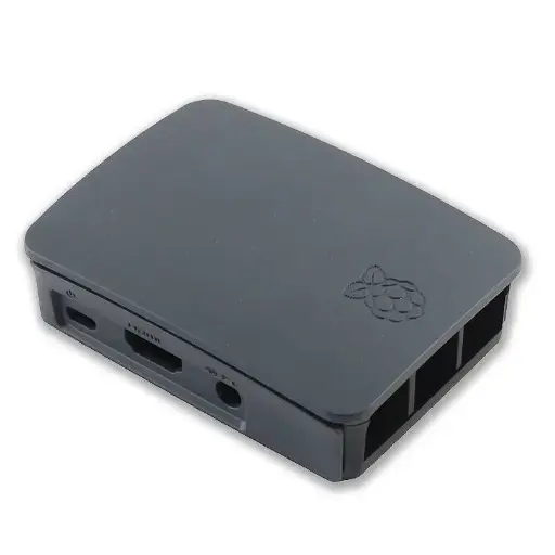 [RPI_SC0062] Boîtier officiel Noir & Gris - Raspberry Pi3 B & Pi3 B+