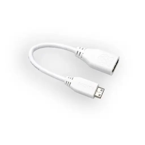 [PR0004290] Adaptateur officiel Mini HDMI vers HDMI Femelle Raspberry Pi Zero 10cm