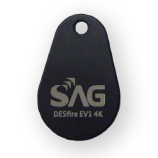 [PR0001610] Porte-clés RFID surmoulé avec puce NTAG213